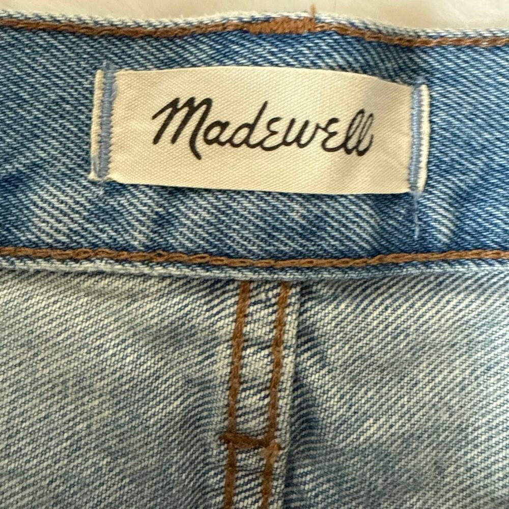 Madewell Women’s Relaxed Denim High Rise Cutoff Shorts Raw Edge Size 26 EUC - Picture 7 of 13